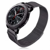 Galaxy Watch 46mm (22mm) Metal Tel Örgü İşleme Mıknatıslı Kordon - 3