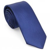 Saks Mavi Oxford Model Mendilli Slim  Kravat-Brianze MKAS-7 thumbnail 1