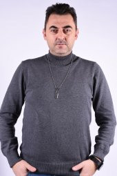 JKMA20051 JANTİ KOLYE SATIR FİGÜRLÜ GRİ - 3