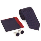 Kravat Kol Düğmesi Hediyelik Set-Brianze KMK-20 - 1