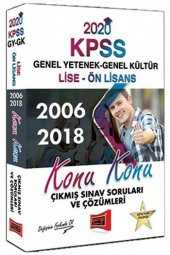 2020 KPSS Lise-Ön Lisans GY-GK 2006-2018 Çıkmış Sınav Soruları - 1