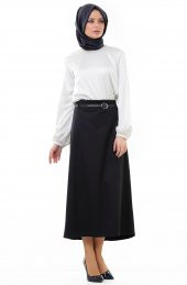 SORALLİNE KADIN KALEM ETEK 90 CM BOYUNDA 770 LACİVERT - 3