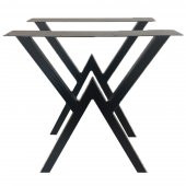 Metal Vakko Ahşap ve Kütük Masa Ayağı 30mm X 50mm Profil 2 li Set - 1