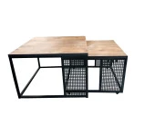 Grand Lüx Metal 2 li Orta Sehpa - 1