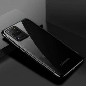 Galaxy S20 Ultra Köşeleri Renkli Kamera Korumalı Şeffaf Kılıf thumbnail 8