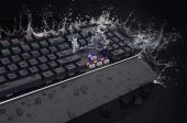 GAMEPOWER CALYPSO SİYAH OPTİK MEKANİK SU GEÇİRMEZ GAMING KLAVYE MAVİ SWITCH - 5