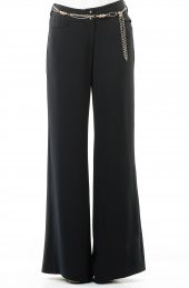 SORALLİNE BAYAN ABİYE PANTOLON ,BOL PAÇA,SORALLİNE,1694,LACİVERT - 2