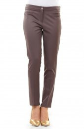 BAYAN BİLEKTE PANTOLON,SORALLİNE,1683,VİZON, - 2