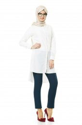 BAYAN KOT MODEL PANTOLON SORALLİNE1689LACİVERT - 3