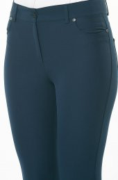 BAYAN KOT MODEL PANTOLON SORALLİNE1689LACİVERT - 4