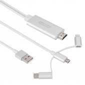 Hdmi Mhl Görüntü Aktarıcı Kablo İOS Android Type-C iPhone Samsung - 2