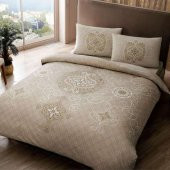 TAÇ ÇİFT KİŞİLİK RANFORCE (%100 PAMUK) NEVRESİM TAKIMI SİANNA - 1