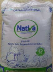 Nativa 25 5 10 NPKlı Organomineral Taban Gübre 25 Kg - 1