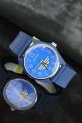 Lacivert Silikon Kordonlu Spor Erkek Saat - 1