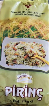 TOPRAK MAHSULLERİ OFİSİ 2 KG PİLAVLIK PİRİNÇ-İZMİR POSTA PAZARI-TMO - 1