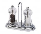 Galeri Kristal Peugeot Standlı Brasserie Karabiber Ve Tuz Değirmen Seti 11 Cm - 1