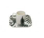 Porland Botanical Tabaklı 6 lı Kahve Fincanı 85cc - 1