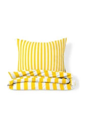 Back To Basics - Sarı Çizgili Çift Kişilik Nevresim Takımı thumbnail 2