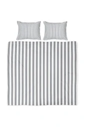 Back To Basics - Gri Çizgili Çift Kişilik Nevresim Takımı thumbnail 1
