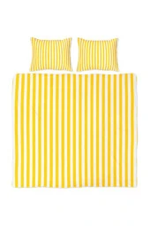 Back To Basics - Sarı Çizgili Çift Kişilik Nevresim Takımı thumbnail 1