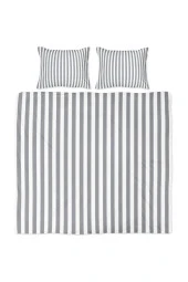 Back To Basics - Gri Çizgili Tek Kişilik Nevresim Takımı - 1