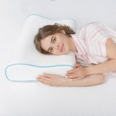 Yüksek Boyun Destekli Ortopedik Yastık Çift Boyun Destekli Visco Yastık - 60x40x14-12cm - 4