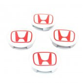 HONDA CİVİC KIRMIZI 63MM ORJİNAL TİP JANT GÖBEĞİ - 1