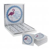 48 Adet İsim Etiketli Flamingo Madlen Bebek Çikolatası - 1