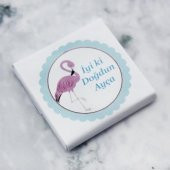 48 Adet İsim Etiketli Flamingo Madlen Bebek Çikolatası - 2