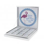 48 Adet İsim Etiketli Flamingo Madlen Bebek Çikolatası - 4