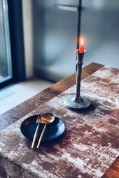 Kahve Elegant Lazer Kesim Runner - 2