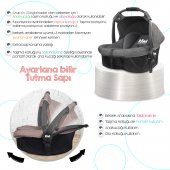 Kiwi 6in1 Bir Arada Yeni Doğan Paketi City Way Bebek Arabası +Nova Bebek Beşiği - 9