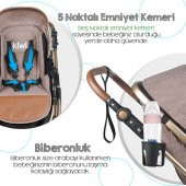 Kiwi City Way 5 in 1 Bebek Arabasi Taşıma Koltuğu Bakım Çantası Yağmurluk - 9