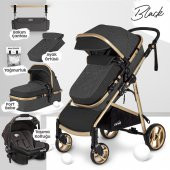 Kiwi City Way 5 in 1 Bebek Arabasi Taşıma Koltuğu Bakım Çantası Yağmurluk - 3