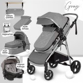 Kiwi City Way 5 in 1 Bebek Arabasi Taşıma Koltuğu Bakım Çantası Yağmurluk - 4