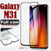 Galaxy M31 Kenarları Kırılmaya Dayanıklı Ekranı Full Kaplayan Cam - 9