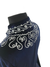BİNDALLI KAFTAN KADİFE EL İŞİ NAKIŞ LACİVERT KIRMIZI BORDO YEŞİL - 6