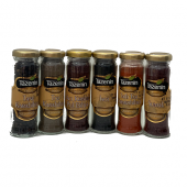 AFİYETHANE 5+1 BAHARAT SETİ - ACI SEVER (Antep Acı Pul Biber, Acı İsot, Kırmızı Biber, Toz Karabiber, Tane Karabiber, Sumak) - 1