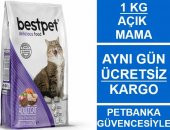Bestpet Mix (Kuzu-Tavuk-Somon) Yetişkin Kedi Maması 1 Kg AÇIK MAMA - 1