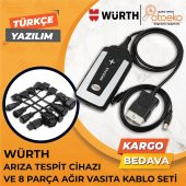 Würth Türkçe Araç Arıza Tespit Cihazı Bluetooth Wow Snooper - Ağır Vasıta Kablo Seti - 1