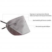 Foldap K2  FFP2 Ventilsiz N95 Virüs Maskesi - 2