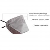 Foldap K2  FFP2 Ventilsiz N95 Virüs Maskesi - 7