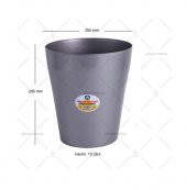 Sıkıştırmalı Waste basket Çöp Kutusu 10 litre, Çöp kovası (GRİ) - 1