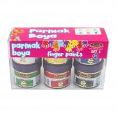 6lı Yıkanabilir Parmak Boyası 50 ml Set 1 - 1