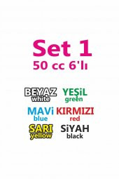 6lı Yıkanabilir Parmak Boyası 50 ml Set 1 - 4