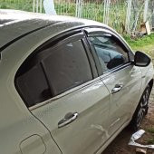 Fiat Egea Parlak siyah Mugen Cam Rüzgarlığı 4lü Set - 7