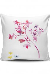 Flowers 520 Dijital Baskılı Kırlent Kılıfı - 1