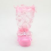 Ayakkabı Desenli Pembe Renk Bebek Şekeri Süsü - 1