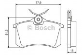 PEUGEOT 207 Arka Disk Fren Balatası 2006 - 2010    (425056) - 2