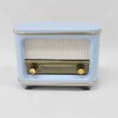 Nostaljik  Radyo  Şarjlı Pil+Adaptörlü Mavi İstanbul Model - 2